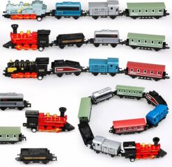 3‑Set Mini Simulation Steam Train Toys RO10