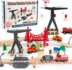 56-Piece Deluxe Kids Toy Train Set RO30