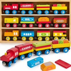 Montessori Wooden Train Toy Set RO15