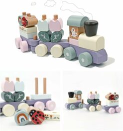 Wooden Stacking Train Toy Set RO29