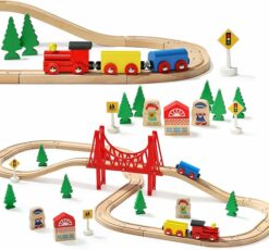 Wooden Train Set for Toddler RO17