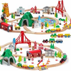 112-Piece Wooden Train Set RO37