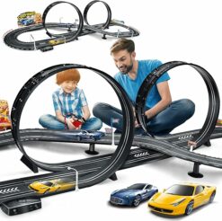Electric Powered Slot Car Race Track Set RO55
