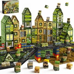 Magnetic Tiles Building Toys with Army Men RO46