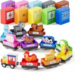 Wooden Animal Toy Train Set RO53