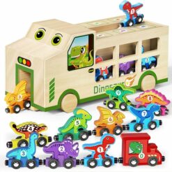 Wooden Dinosaur Truck RO52